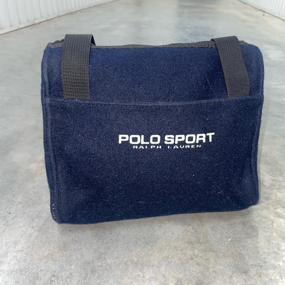 Vintage polo sport wool messenger size sling bag multi pocket strap school summe